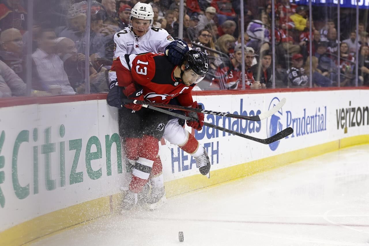 Reinhart Scores Twice, Bobrovsky Makes 31 Saves As Panthers Beat Devils ...