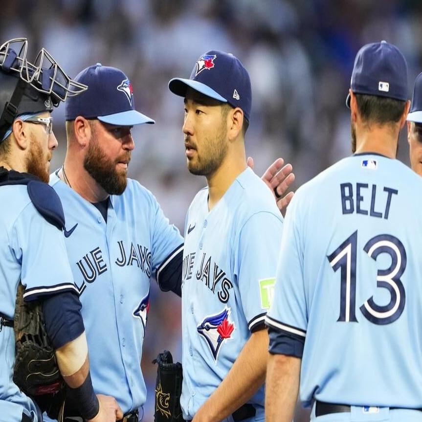 Blue Jays pitcher Anthony Bass meets with Pride Toronto director