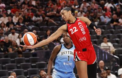A'ja Wilson has 31 and 11 rebounds, Aces beat Sky 80-66 for 14th consecutive win