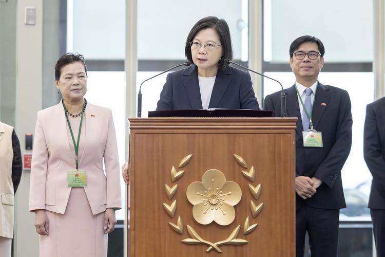 Taiwan's President Tsai begins visit to remaining ally Eswatini in ...