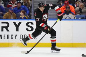 Sabres' Tage Thompson settles old score by engaging Devils' Stefan Noesen in a fight