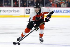 Travis Konecny's goal lifts the Flyers over the Penguins 3-2, ending a 5-game losing streak