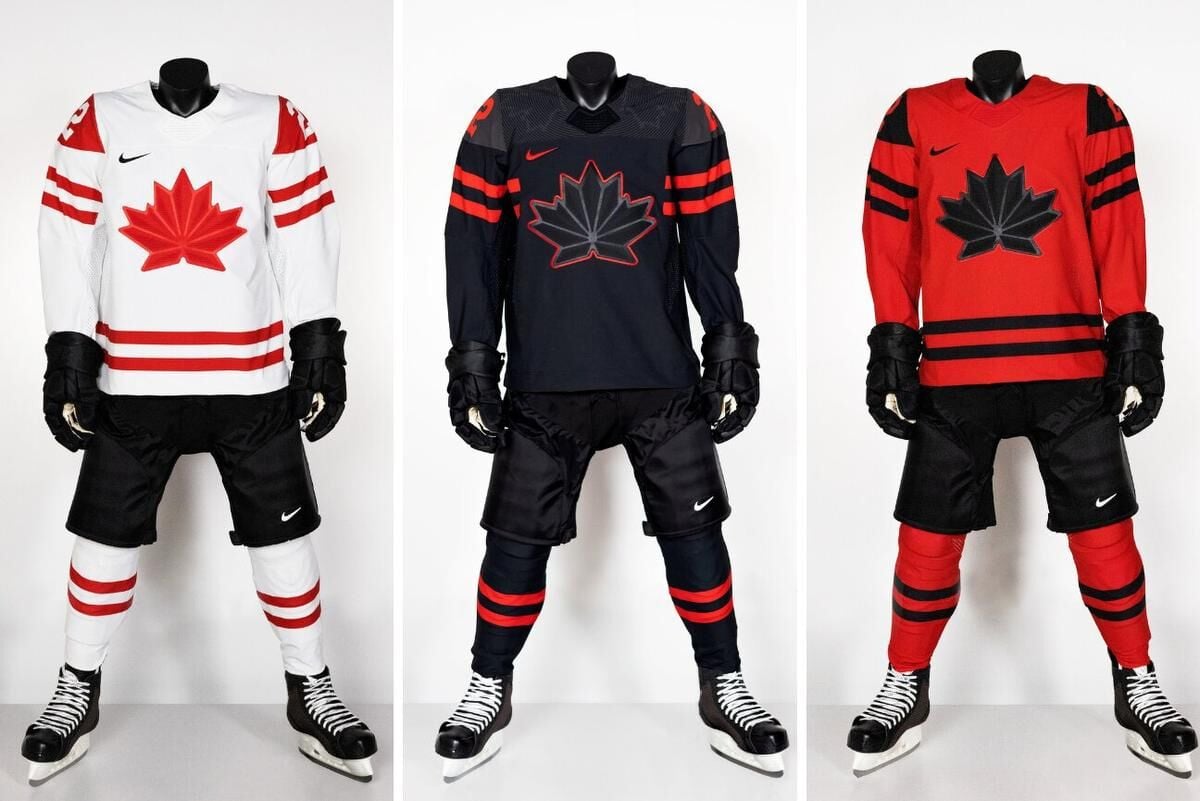 Black team canada hockey hot sale jersey