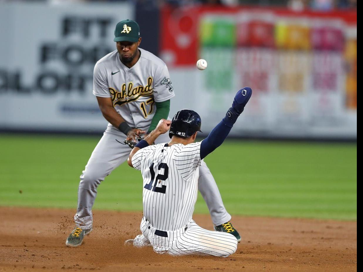 JP Sears pitches major league-best Yankees past lowly A's 2-1