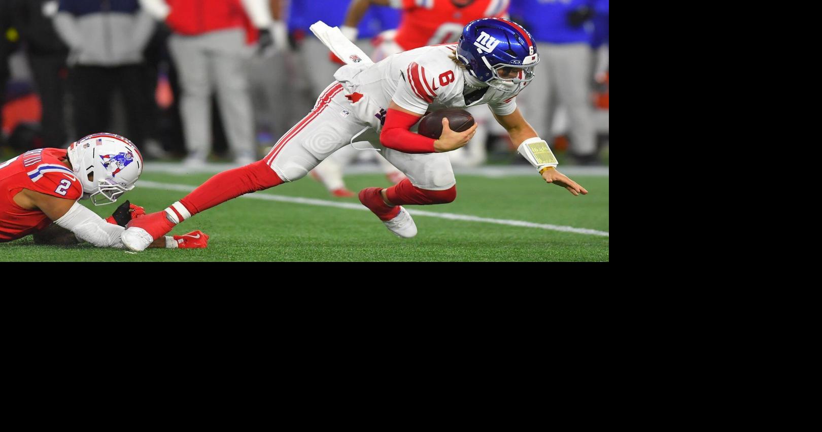 Another hard hit to Jaxson Dart underscores tough return for Giants rookie quarterback