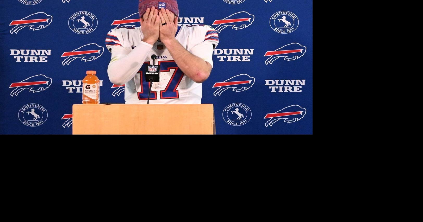 Josh Allen wipes away tears and takes the blame after his 4 turnovers lead to another playoff loss