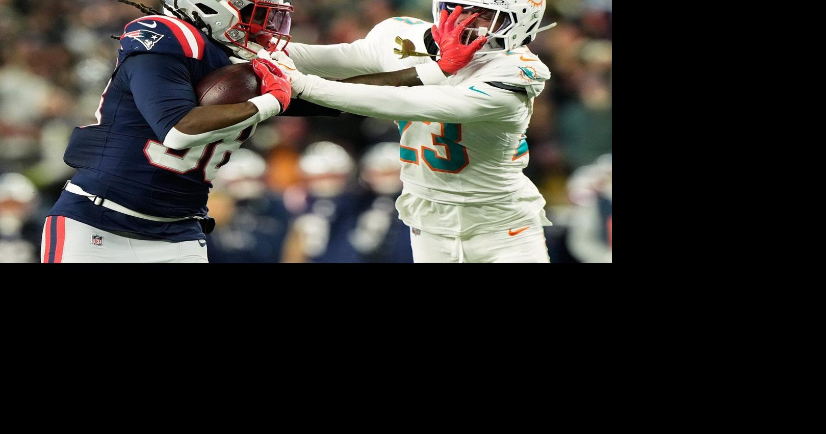 Rhamondre Stevenson scores 3 TDs and playoff-bound Patriots beat Dolphins 38-10