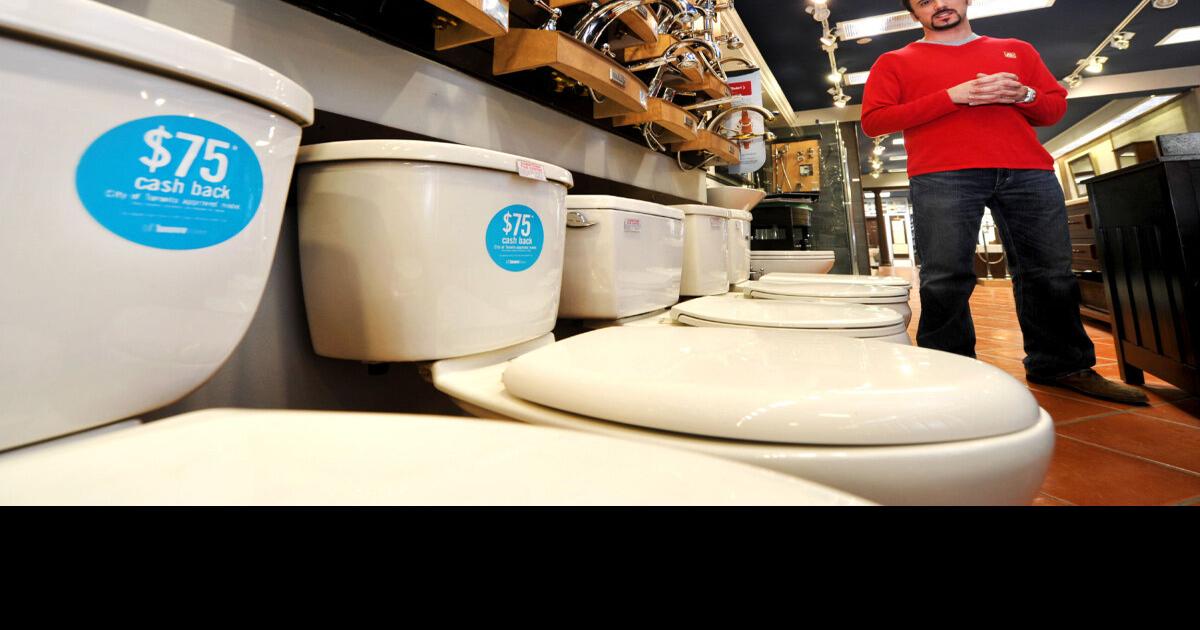 Toilet rebates down the tube