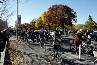 bike lane protest and fergusion.JPG