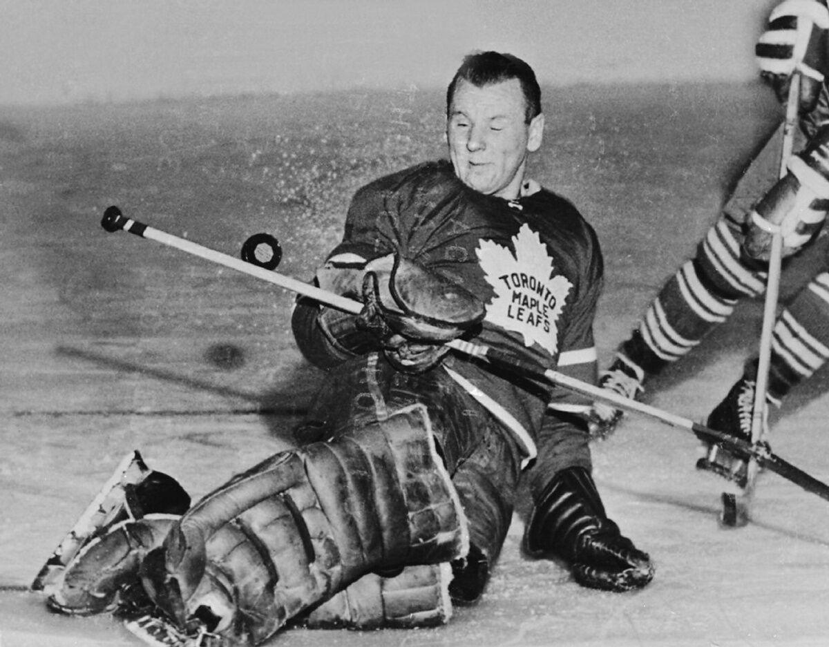 Johnny Bower Signed Toronto Maple Leafs 12 x 15 Legends Series