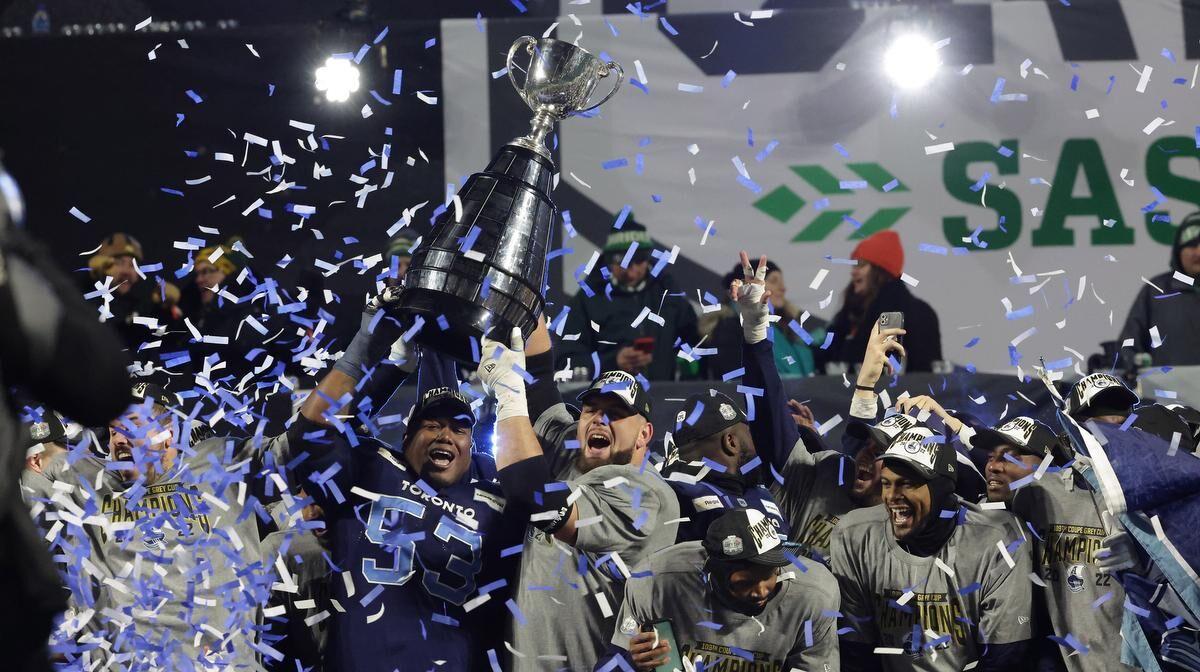 The Grey Cup and the Stanley Cup - together 