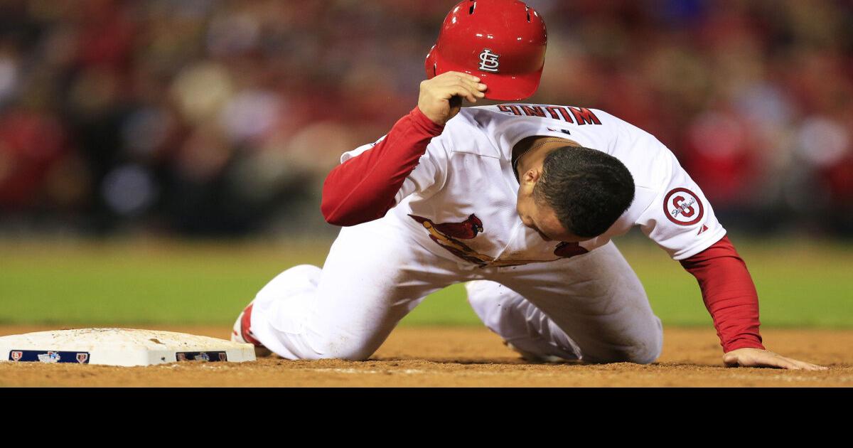 St. Louis Cardinals So Taguchi of Japan runs to first base with