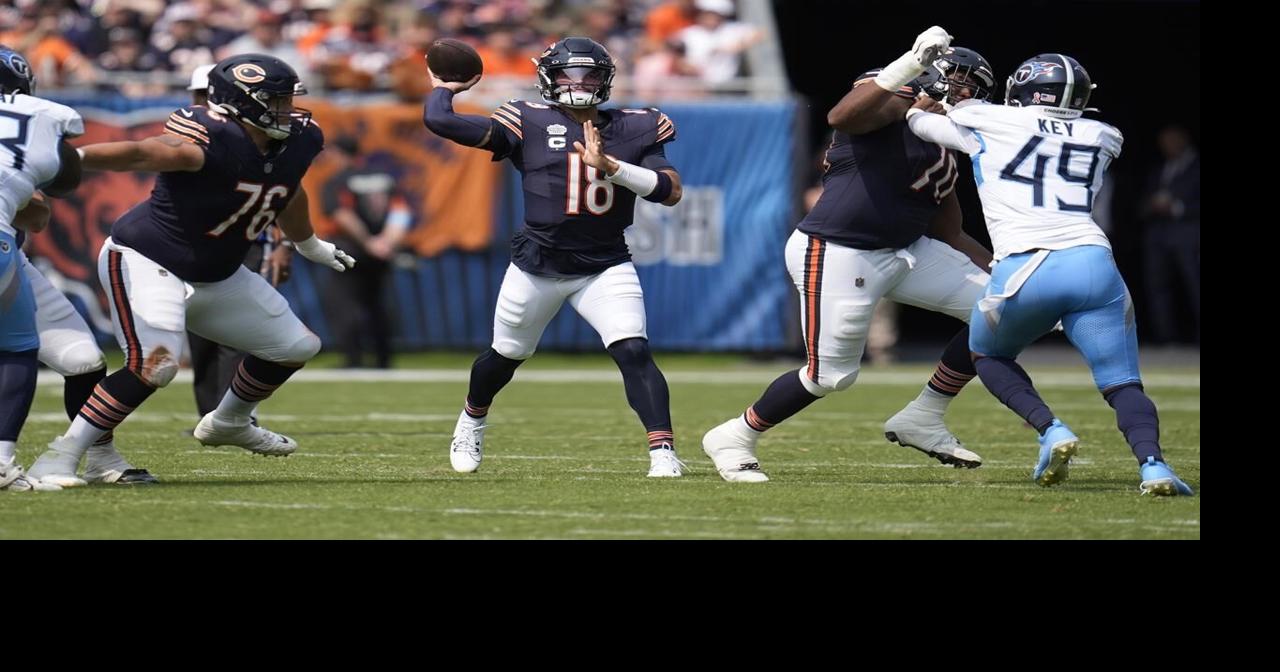 Caleb Williams has a rough debut but gets bailed out by Bears' defense in 24-17 win over Titans