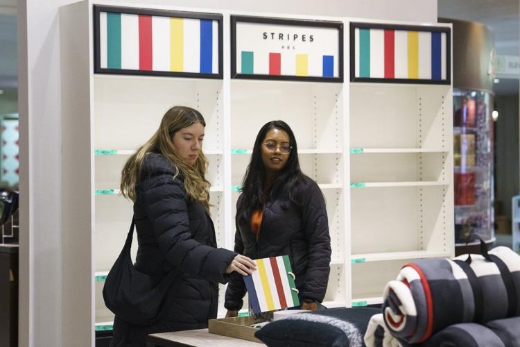 Hudson's Bay shoppers scramble for striped products as company seeks liquidation