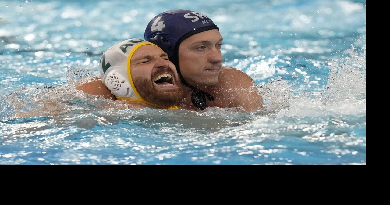 Water polo players wrestle for position at Olympics, but there is a line that rarely gets crossed