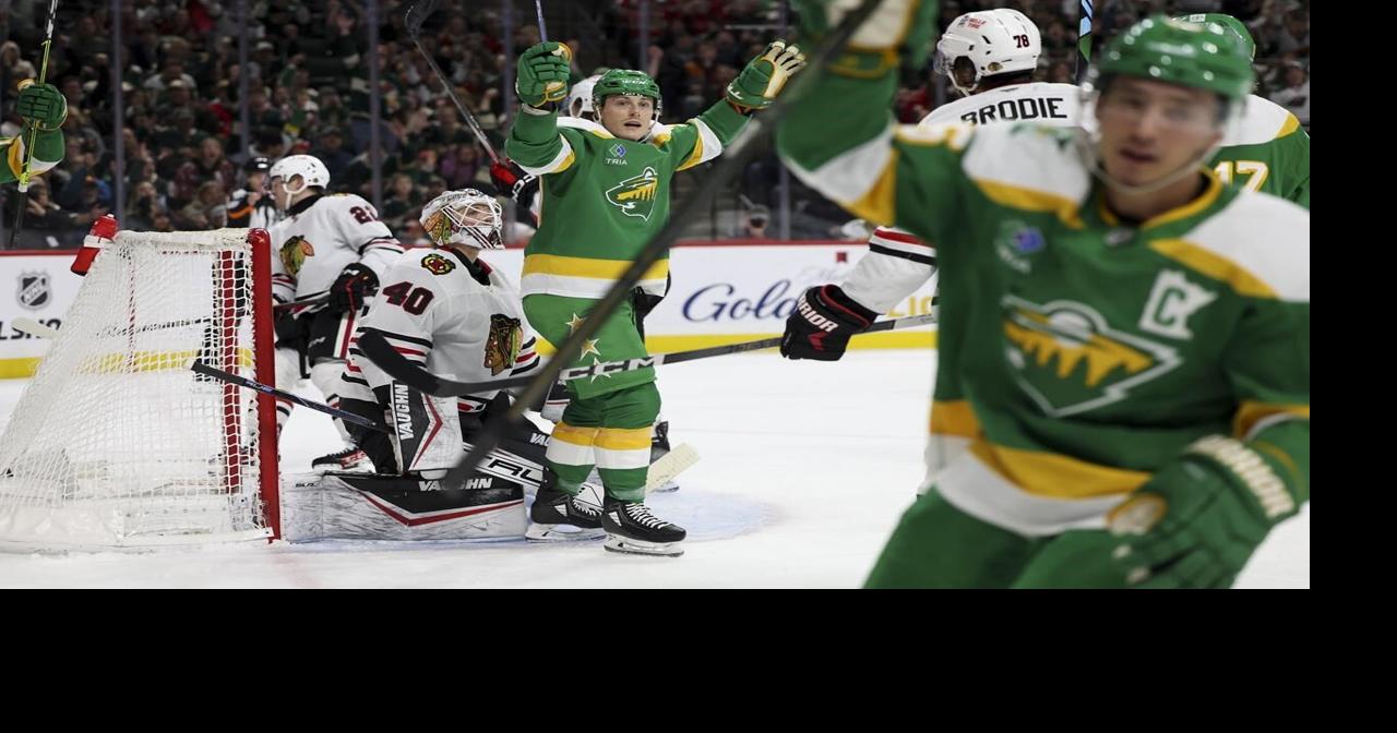 Faber scores as the Wild snap a 4-game losing streak with a 4-3 win over the Blackhawks