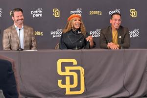 New Padres owners José E. Feliciano and Kwanza Jones vow to pursue San Diego's first championship