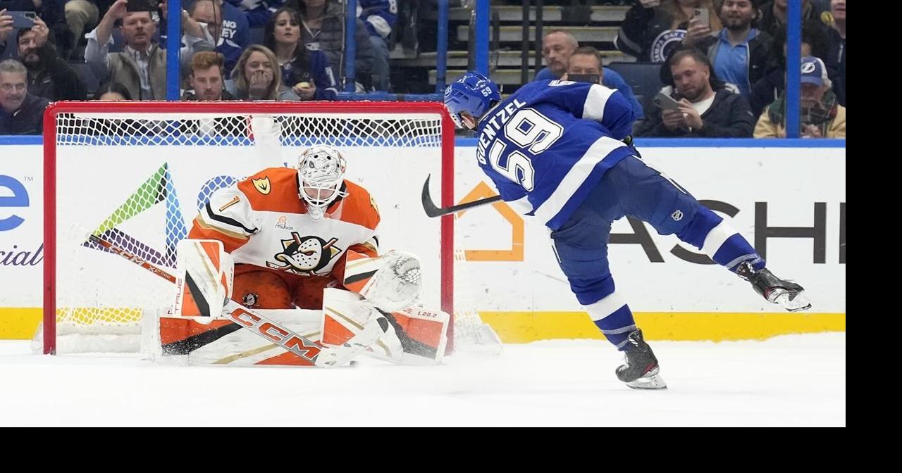 Jake Guentzel scores only goal of shootout to give Lightning a 4-3 win over Ducks