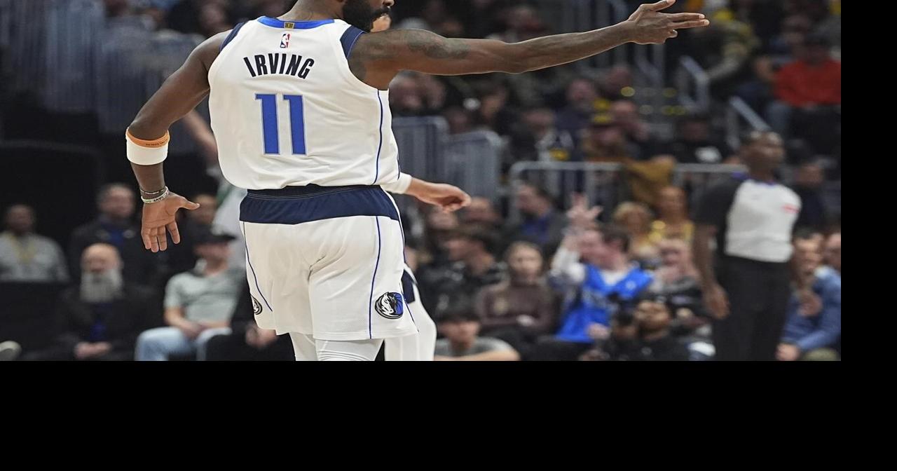 Mavericks' Kyrie Irving sits out against the Jazz because of a strained right shoulder