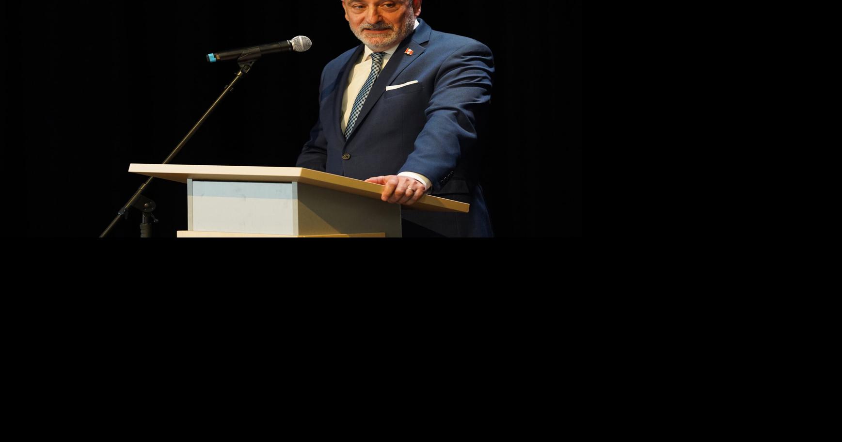 Education Minister Paul Calandra at TMU Democracy Forum on May 7