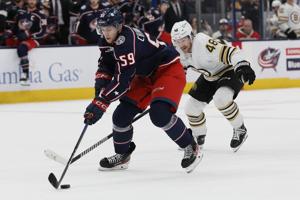 NHL roundup: Blue Jackets win 5-2 as Bruins lose three in a row