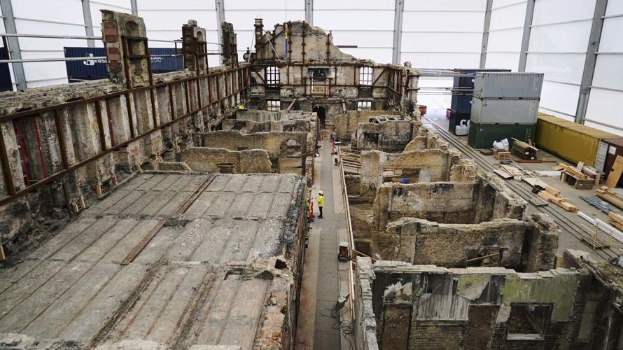 The reconstruction of Copenhagen's Old Stock Exchange takes shape after a destructive fire