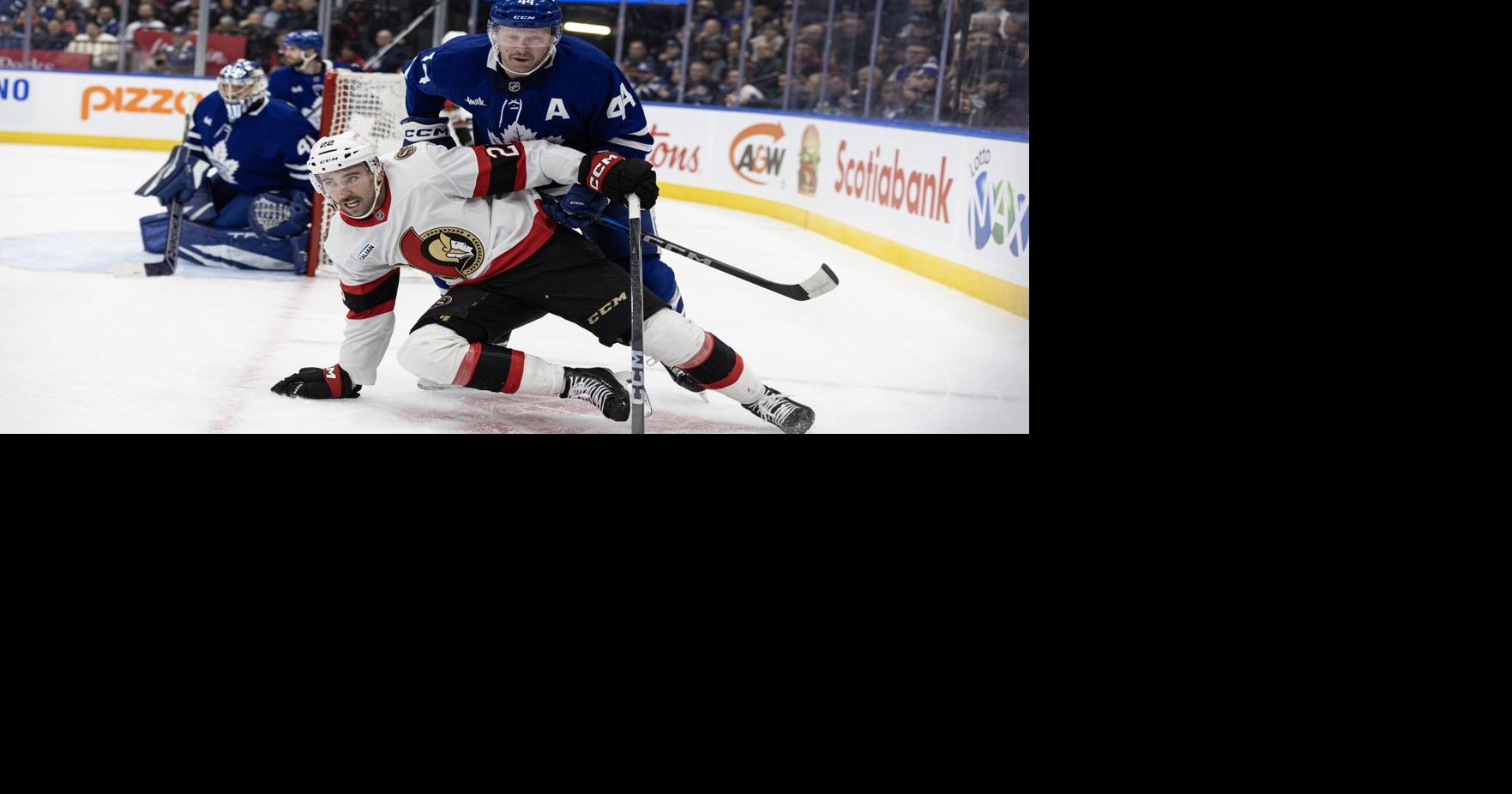 Senators dominate undermanned Leafs in Battle of Ontario