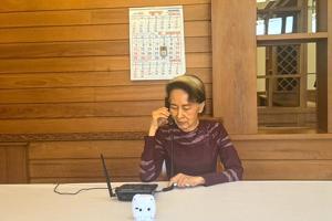 Detained Myanmar leader Suu Kyi is allowed her first call with her son in 5 years
