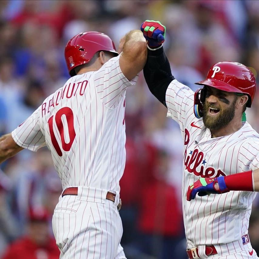 Hoskins, Harper homer, Phils rout Braves in NLDS - West Hawaii Today