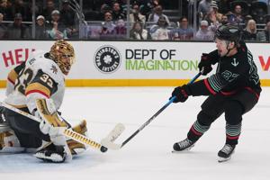 Catton scores game-winner in shootout, Kraken end skid with 4-3 victory against Golden Knights