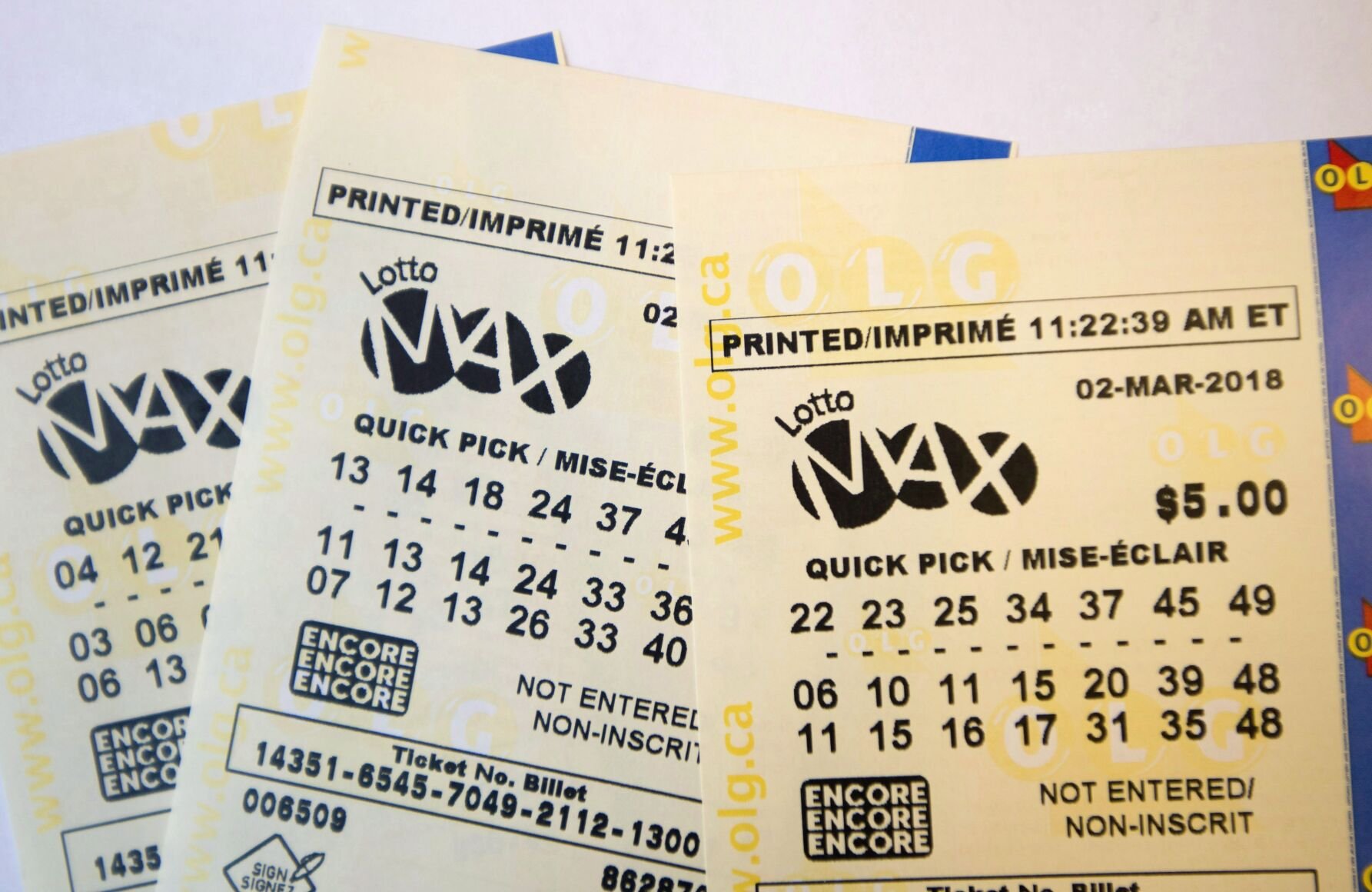 Lotto max on sale ticket sales