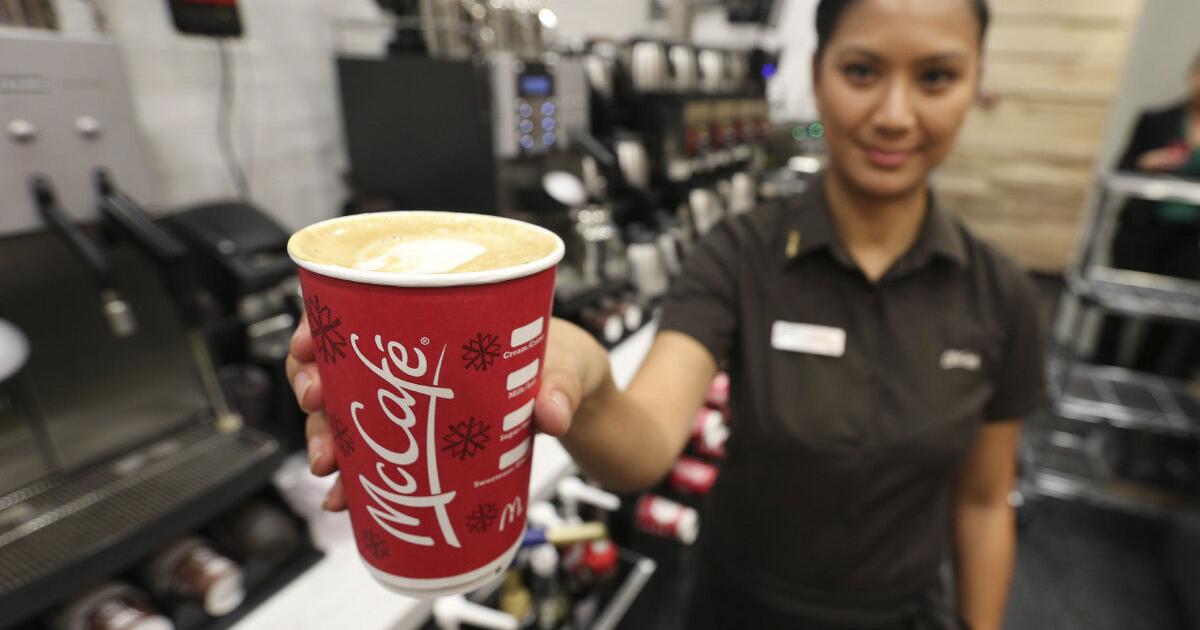 Mccafe Worker McDonalds opens first standalone McCafe at Union Station