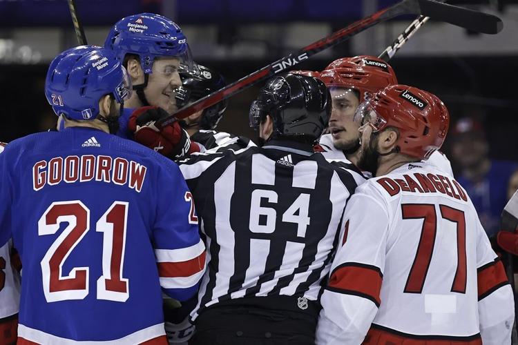 Hurricanes score 4 in third period, rally to beat Rangers 41 in Game 5