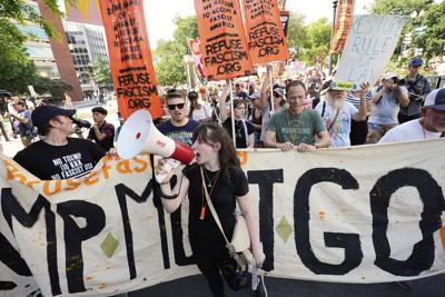 Photos of ‘Free D.C.’ protest against Trump’s federal takeover of Washington police