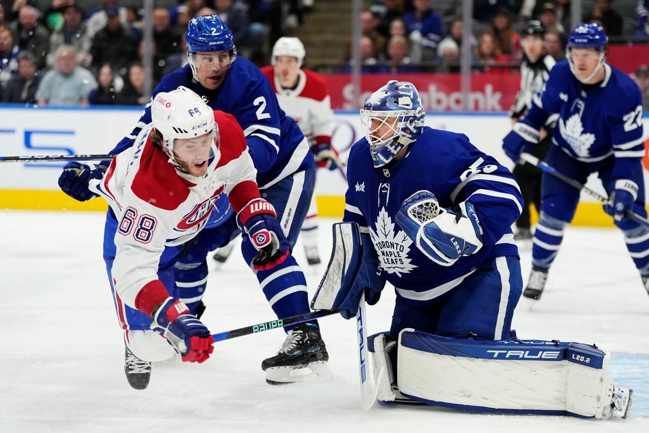 Marner inches closer to 100 points, amateur goalie mops up as Leafs hammer Habs