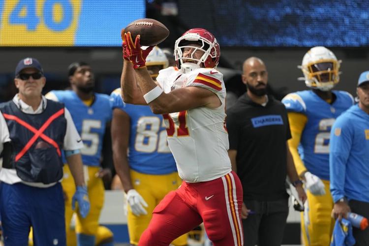 Travis Kelce Kansas City Chiefs' career receptions leader with