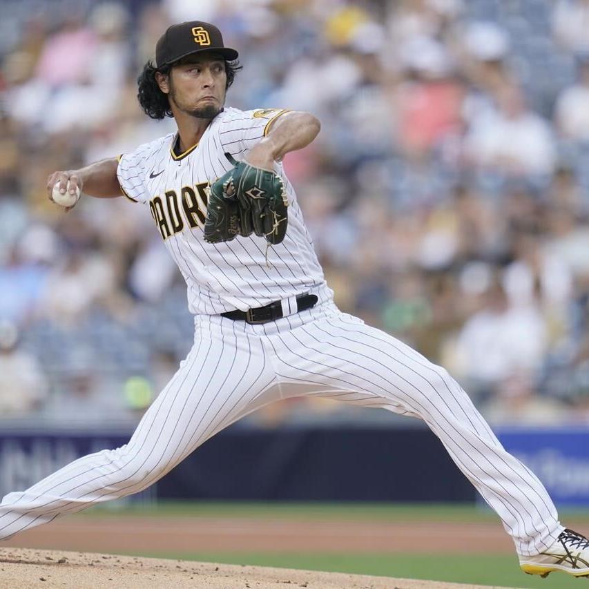 Darvish earns 1st win in 11 starts, Padres beat Angels 8-5