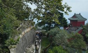 Some climb for faith, others for the views. This Chinese sacred mountain draws them all