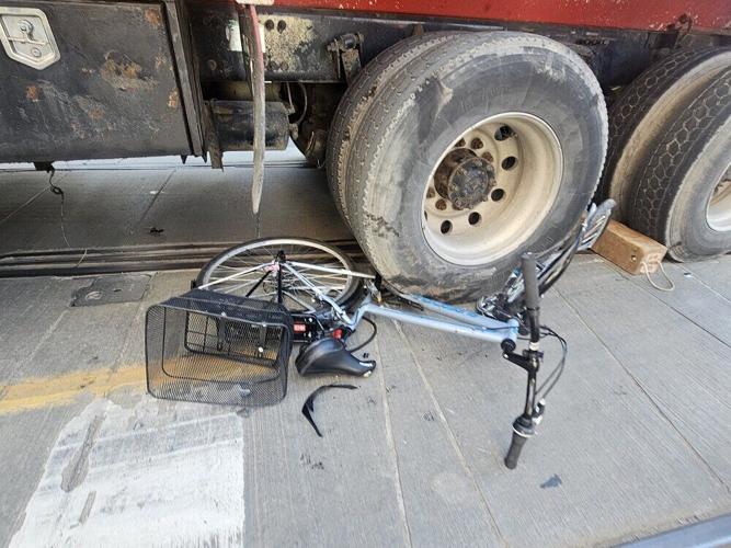 Cyclist seriously injured in crash with dump truck driver