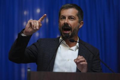 Pete Buttigieg rallies against redistricting in home state of Indiana