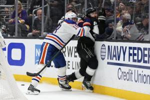 From scorer to bruiser, Oilers' Hyman making a different mark in the NHL playoffs