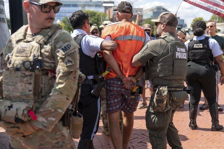 Union Station Riots Photos of protests during fourth week of Trump's DC crime crackdown