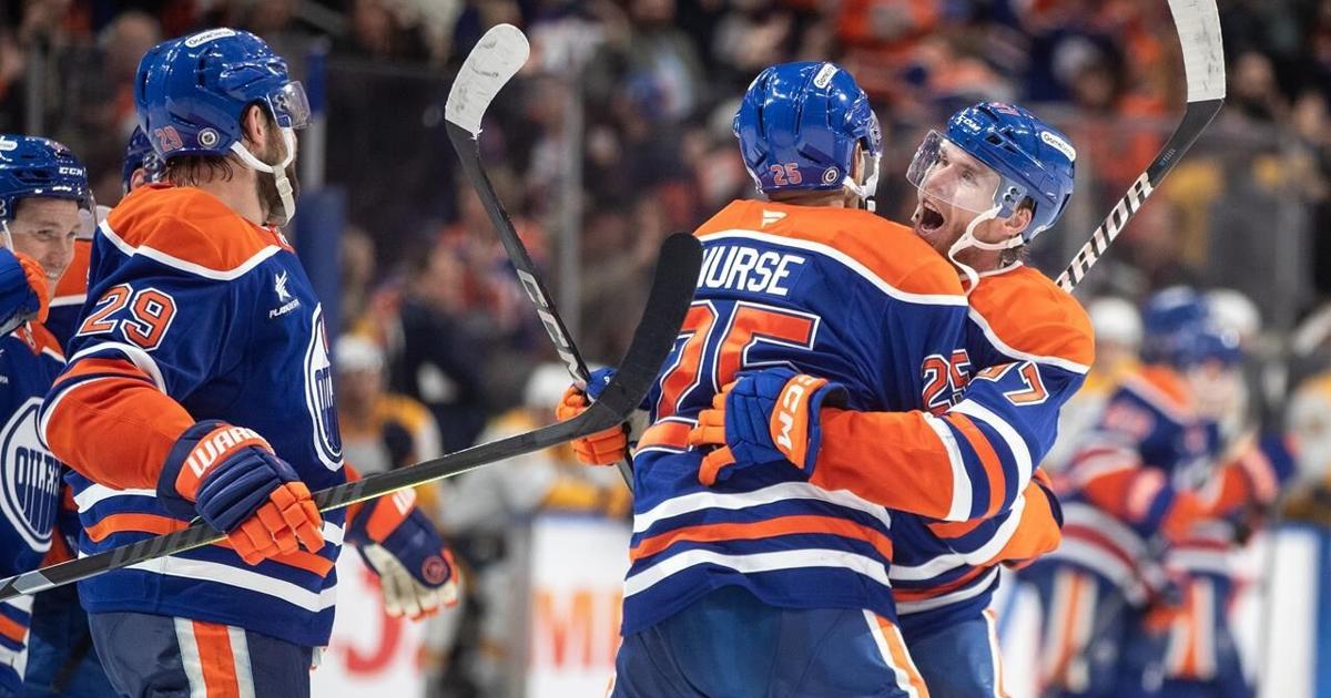 Nurse scores OT winner for Oilers as McDavid reaches 1,000-point mark for career