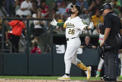 Kurtz hits 493-foot grand slam, longest MLB homer this season, as Athletics beat Reds 11-5