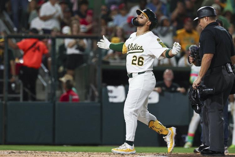 Kurtz hits 493-foot grand slam, longest MLB homer this season, as Athletics beat Reds 11-5
