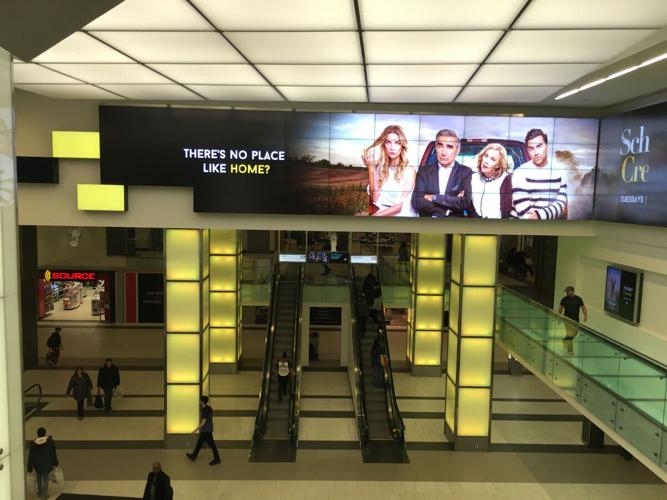 A colourful addition deep inside the Yonge Eglinton Centre