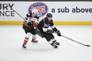 Kings' Arthur Kaliyev suspended for first 2 regular-season games for kneeing opponent