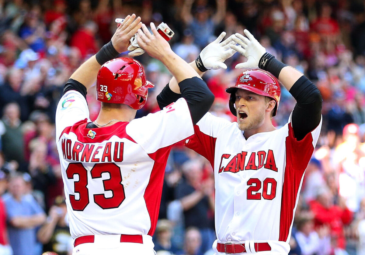 Team canada clearance baseball jersey