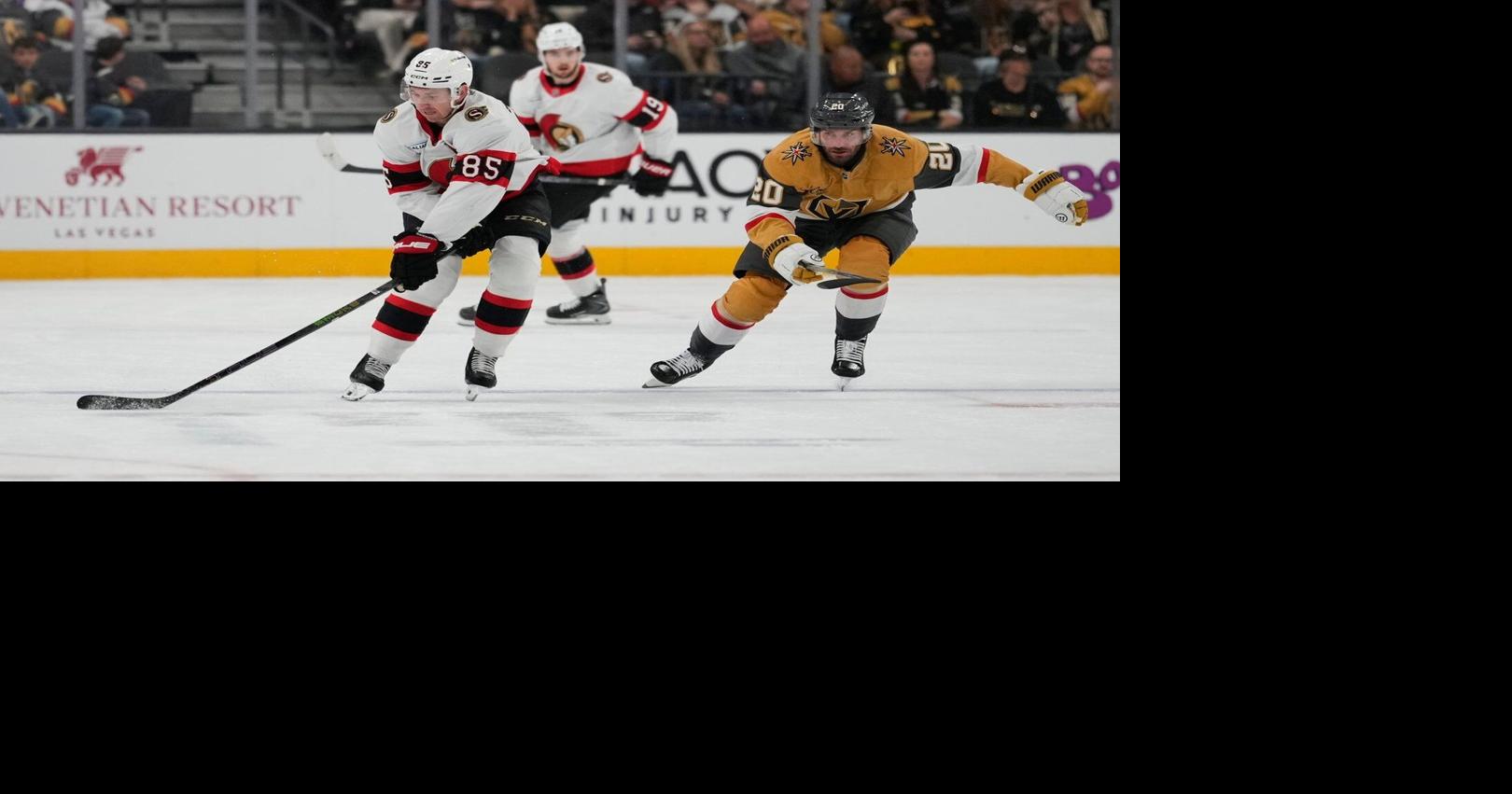 Senators edge Golden Knights 4-3 in shootout for rare victory at Vegas