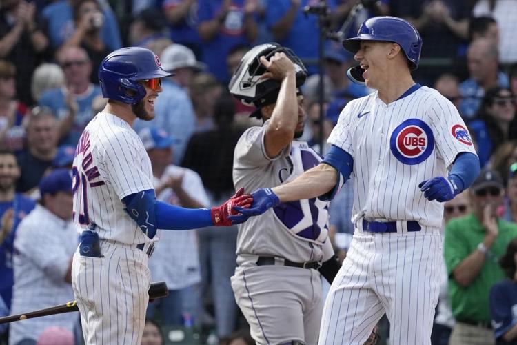 Homer shades get plenty of wear as the Rockies' take down the Cubs